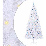  Umjetno božićno drvce s stalakom Bijelo 240 cm PVC i čelik | shoptok.hr