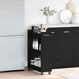  Cabinet s kotačem Crni hrast 60 x 22 x 79 cm | Eponuda.ba