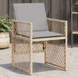 Maison Chic Vrtni stoli - Stol za vrt z blazinami 4 kosi bež poli ratan JS2214, (21876855) | Shoptok.si