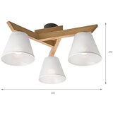  Plafonski luster ANTONIO 3xE14/40W/230V hrast | Eponuda.com