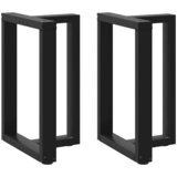  Noge za blagovaonski stol T-oblika 2 kom Crne 50x35x(72-73) cm Čelik | shoptok.hr