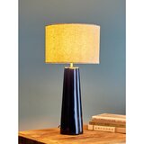 Bloomingville Plava/krem metalna stolna lampa s tekstilnim sjenilom (visina 61 cm) Cornelie &amp;ndash; Slike