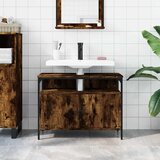Ormarić za umivaonik boja dimljenog hrasta 80x30x60 cm drveni | Eponuda.com