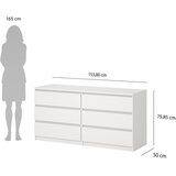 Tvilum Bijela komoda 154x76x50 cm Naia – | shoptok.hr