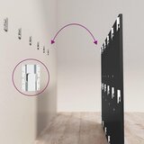 vidaXL Uzglavlje za krevet crno 200x1,5x80 cm od konstruiranog drva | shoptok.hr