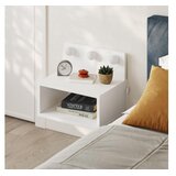 Hanah home Noćni ormarić, 40x33,8x30cm, Bijeli Cijene
