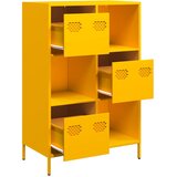  Visoka komoda boja senfa 68x39x103,5 cm od čelika | shoptok.hr