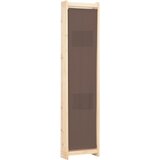 Sobna pregrada s 4 panela od tkanine 160 x 170 x 4 cm smeđa | Eponuda.ba