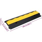 vidaXL Rampa za zaštitu kabela s 2 kanala 100 cm gumena | shoptok.hr