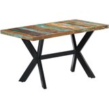  Blagovaonski stol od masivnog obnovljenog drva 140 x 70 x 75 cm | shoptok.hr