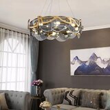 Toolight Viseća Stropna Lampa APP1545-8CP Brušeno Zlato / Sivo | shoptok.hr