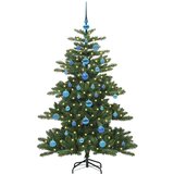 vidaXL Umetno Zložljivo Božično Drevo with LEDs z stojalom 150cm PVC | Shoptok.si
