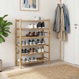  Polica za cipele s policom Prirodna 68 x 28 x 96 cm Bambus | shoptok.hr