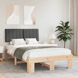  Krevetni okvir s tapiciranim uzglavljem Tamno siva 120 x 190 cm | shoptok.hr