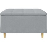  Otoman za pohranu Svijetlo siva 80 x 80 x 45 cm tkanina | shoptok.hr