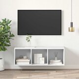  Zidni TV ormarić bijeli 37 x 37 x 107 cm od konstruiranog drva | shoptok.hr