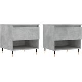  Stolići za kavu 2 kom boja betona 50x46x50 cm konstruirano drvo Siva | Shoptok.si