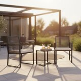 Gardenson SET ZA BALKON kovina, umetna masa, steklo črna črna Cene