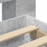  Okvir kreveta s pohranom s uzglavljem Betonska siva 90 x 190 cm | shoptok.hr