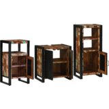 vidaXL Set namještaja za kupaonicu 3 pcs Čvrsto reciklirano drvo | shoptok.hr