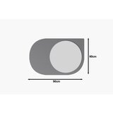 Hanah home Mirror Pubble, antracit | Eponuda.ba