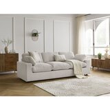 Bobochic Paris Bež sedežna garnitura iz rebrastega žameta 250 cm Belair – | Shoptok.si