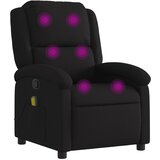Maison Chic masažni naslanjač - Relax naslanjač črno blago, (22134389) | Shoptok.si