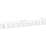  Kavez za pse srebrni 10 m² čelični | shoptok.hr