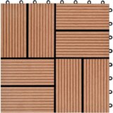 vidaXL Talne plošče 22 kosov 30x30 cm 2 m² WPC rjave | Shoptok.si
