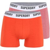 Superdry Boksarice oranžna / pegasto rdeča / črna / bela | Shoptok.si