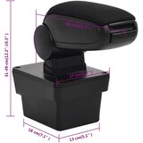  Naslon za ruke za automobil crni 17x40x(31-49) cm ABS | shoptok.hr