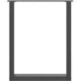  Noge za blagovaonski stol U-oblik 2 kom antracit 70 x (72-73) cm čelik | shoptok.hr