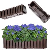 KADAX balkonski cvetlični lonec 58x18x16,5 cm rjave barve za balkon, (5000353000) | Shoptok.si