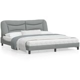 vidaXL Okvir kreveta LED svjetlosivi 180 x 200 cm od tkanine Cijene
