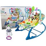 Lean_Toys Otroški Ležalnik z vibracijami za dojenčka zebra Cradle Rocker Cene