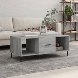 vidaXL Klubska mizica siva sonoma 102x50x40 cm inženirski les Cene