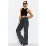 Trendyol Anthracite High Waist Wide Leg Jeans | Shoptok.si
