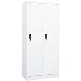 vidaXL Garderobna omara bela 80x50x180 cm jeklo Cene