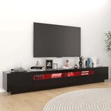 TV ormarić s LED svjetlima crni 260 x 35 x 40 cm | shoptok.hr