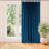  Curtain MILANA color indigo style classic 10cm tab tops chenille 420x270 HOMEDE | shoptok.hr