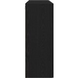  Zidna komoda Set od 2 Crna hrastovina Konstruirano drvo | shoptok.hr