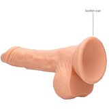 REALROCK Dong 7 - realističan, dildo za testise (17 cm) - prirodan | shoptok.hr