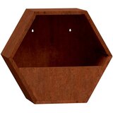  Zidne sadilice 2 kom boja hrđe od čelika COR-TEN 46x10x40 cm | shoptok.hr
