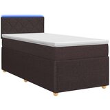  Boxspring krevet s madracem Tamno smeđa 90 x 200 cm Tkanina | shoptok.hr