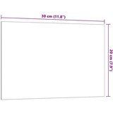 vidaXL Zidna magnetna ploča bijela 30 x 20 cm od kaljenog stakla | shoptok.hr