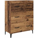 vidaXL Strani šal Star les 69,5 x 34 x 90 cm Inženirski les in železo, (5000107483) | Shoptok.si