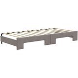  Dnevni krevet na razvlačenje smeđesivi 100 x 200 cm od tkanine | shoptok.hr