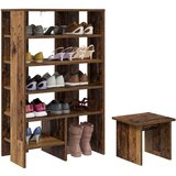  Ormar za cipele s policom 2 pcs Staro drvo Konstruirano drvo | shoptok.hr