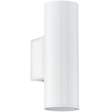 Eglo riga spoljna zidna lampa/2, led, gu10, 2x3w, čelik/bela | Eponuda.com