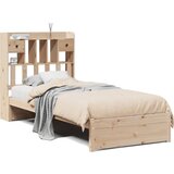 vidaXL Krevet s regalom za knjige bez madraca 90x190 cm od borovine | shoptok.hr